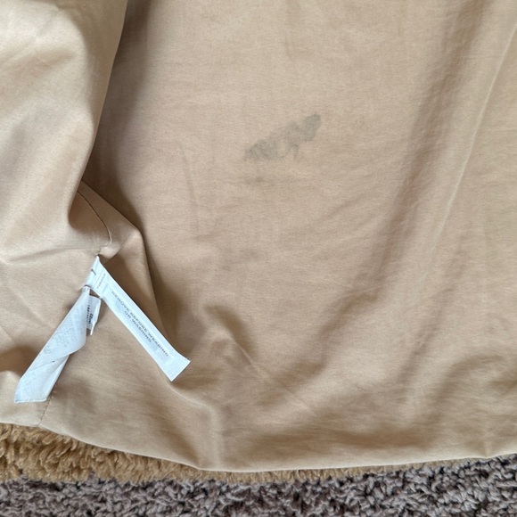 LOFT Camel Teddy Sherpa Trench Coat Size Medium - Picture 11 of 13